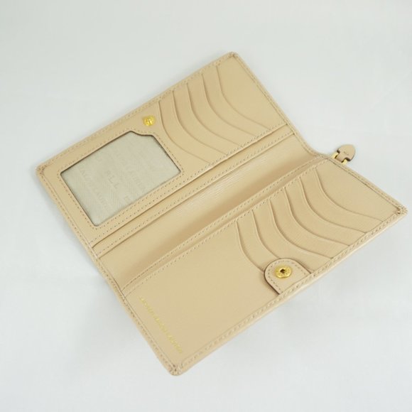 Lauren Ralph Lauren Whitby Slim Wallet in Nude Cream Beige - Picture 2 of 5
